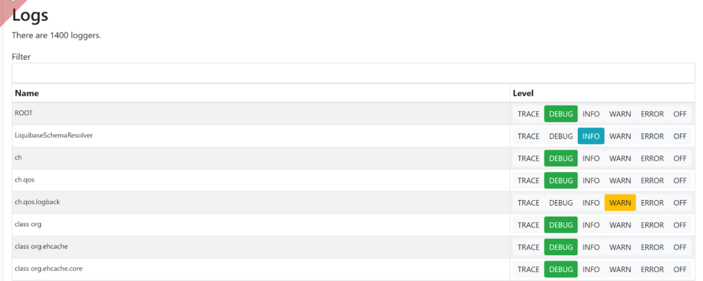 JHipster Live Log Management